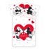 JERRY FABRICS Pamučna dječja posteljina Mickey and Minnie "Love" 140x200 cm, crvena